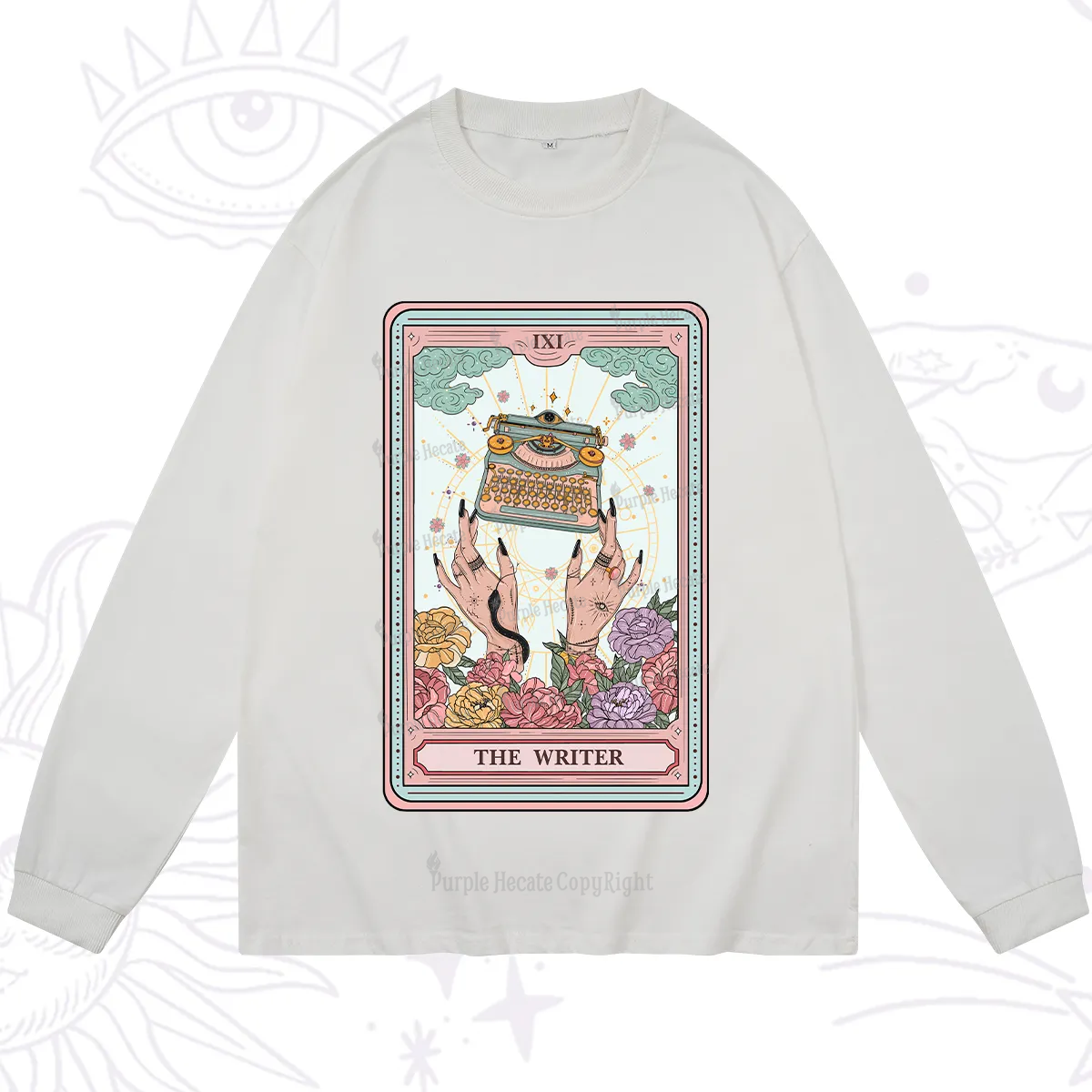 Purplehecate The Writer Tarot Card Long Sleeve T-Shirt