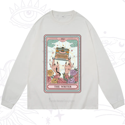Purplehecate The Writer Tarot Card Long Sleeve T-Shirt