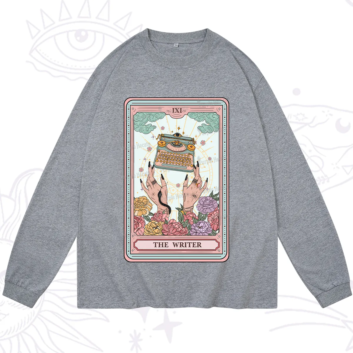 Purplehecate The Writer Tarot Card Long Sleeve T-Shirt