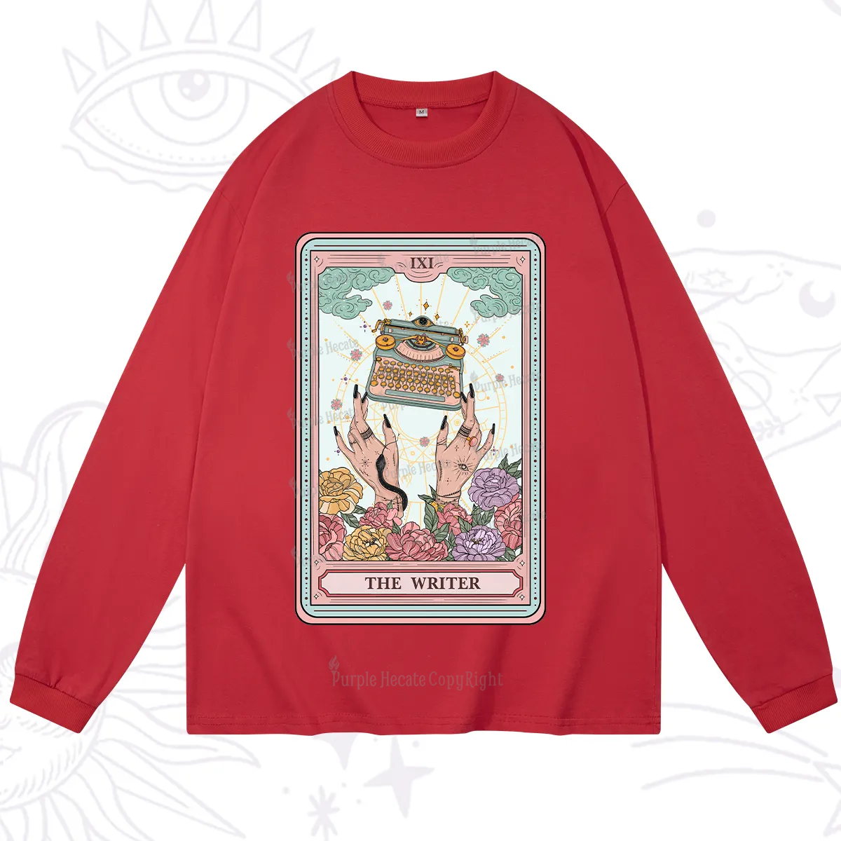 Purplehecate The Writer Tarot Card Long Sleeve T-Shirt