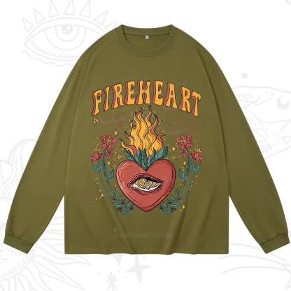 Purplehecate Fireheart Long Sleeve T-Shirt