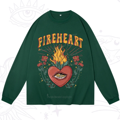 Purplehecate Fireheart Long Sleeve T-Shirt