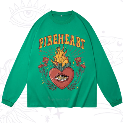 Purplehecate Fireheart Long Sleeve T-Shirt