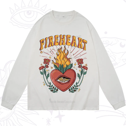Purplehecate Fireheart Long Sleeve T-Shirt
