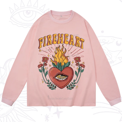Purplehecate Fireheart Long Sleeve T-Shirt