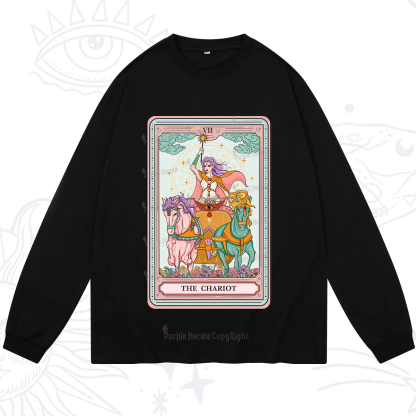 Purplehecate The Chariot Tarot Long Sleeve T-Shirt