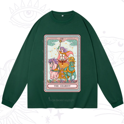 Purplehecate The Chariot Tarot Long Sleeve T-Shirt