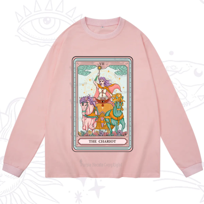 Purplehecate The Chariot Tarot Long Sleeve T-Shirt
