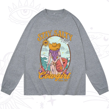 Purplehecate Stay Salty Cowgirl Long Sleeve T-Shirt