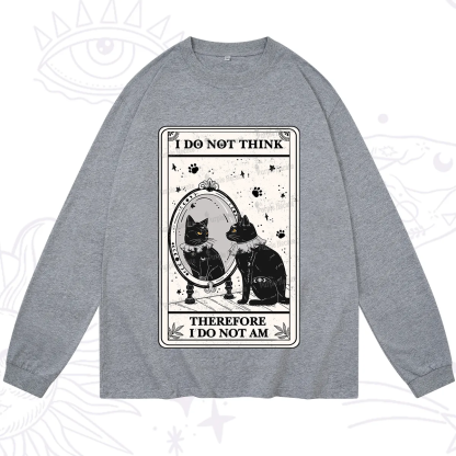 Purplehecate The I Do Not Think Therefore I Do Not Am Oracle Card Long Sleeve T-Shirt