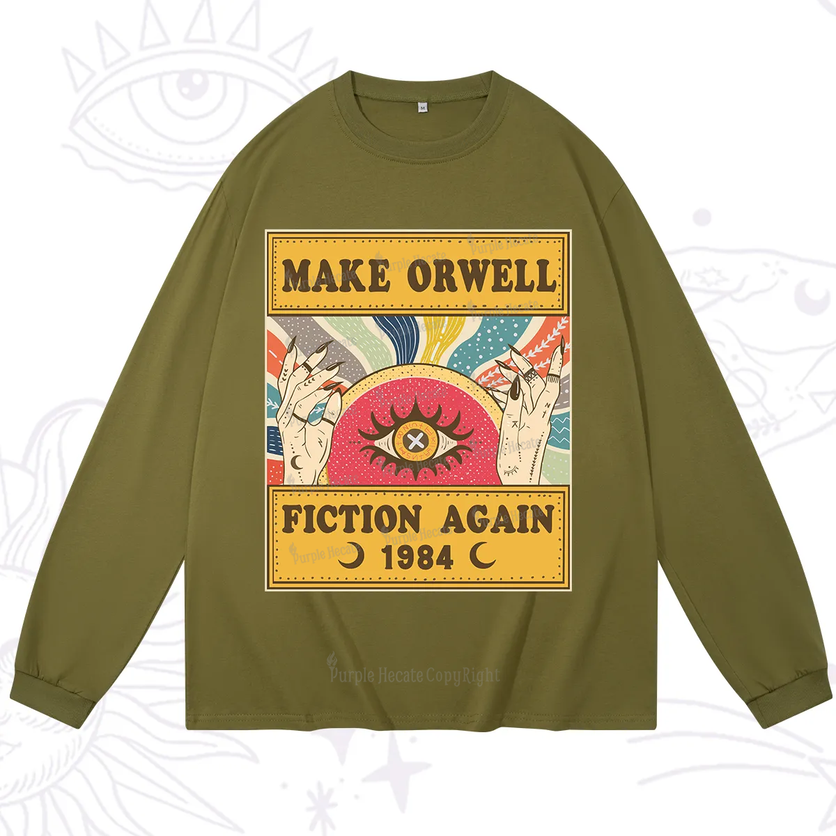 Purplehecate Make 1984 Fiction Again Long Sleeve T-Shirt
