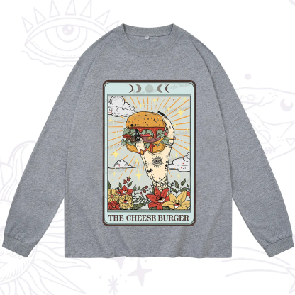 Purplehecate The Cheese Burger Tarot Long Sleeve T-Shirt