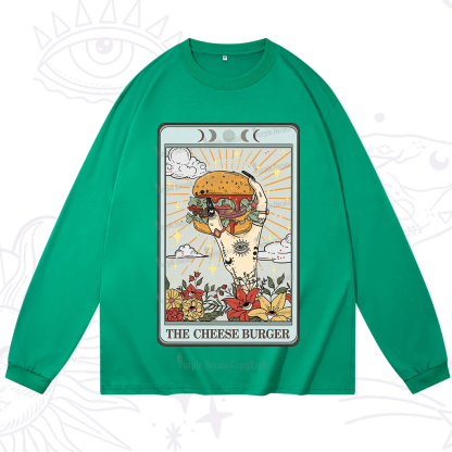 Purplehecate The Cheese Burger Tarot Long Sleeve T-Shirt