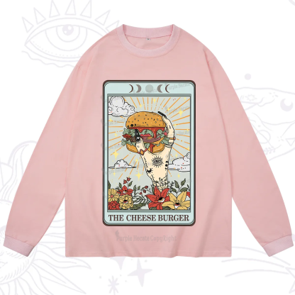 Purplehecate The Cheese Burger Tarot Long Sleeve T-Shirt