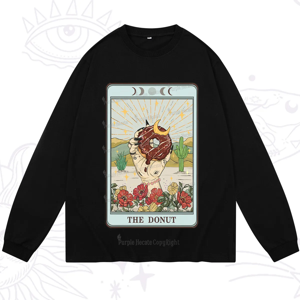 Purplehecate The Donut Tarot Long Sleeve T-Shirt