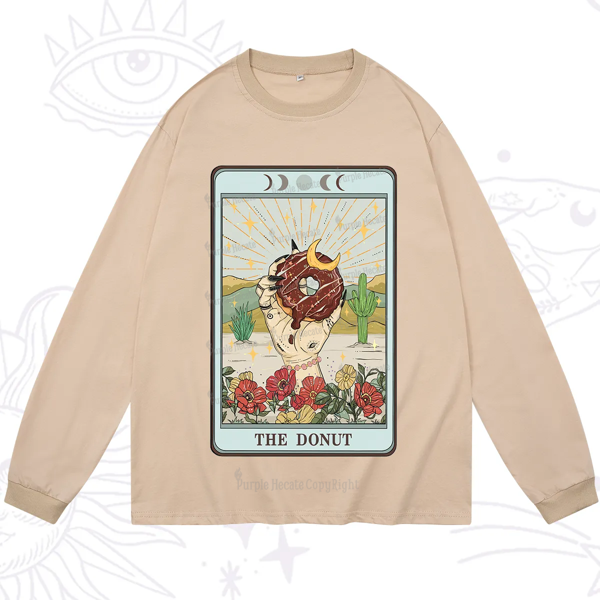 Purplehecate The Donut Tarot Long Sleeve T-Shirt