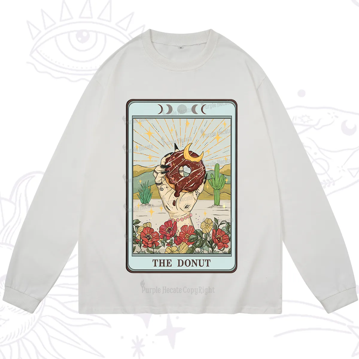 Purplehecate The Donut Tarot Long Sleeve T-Shirt