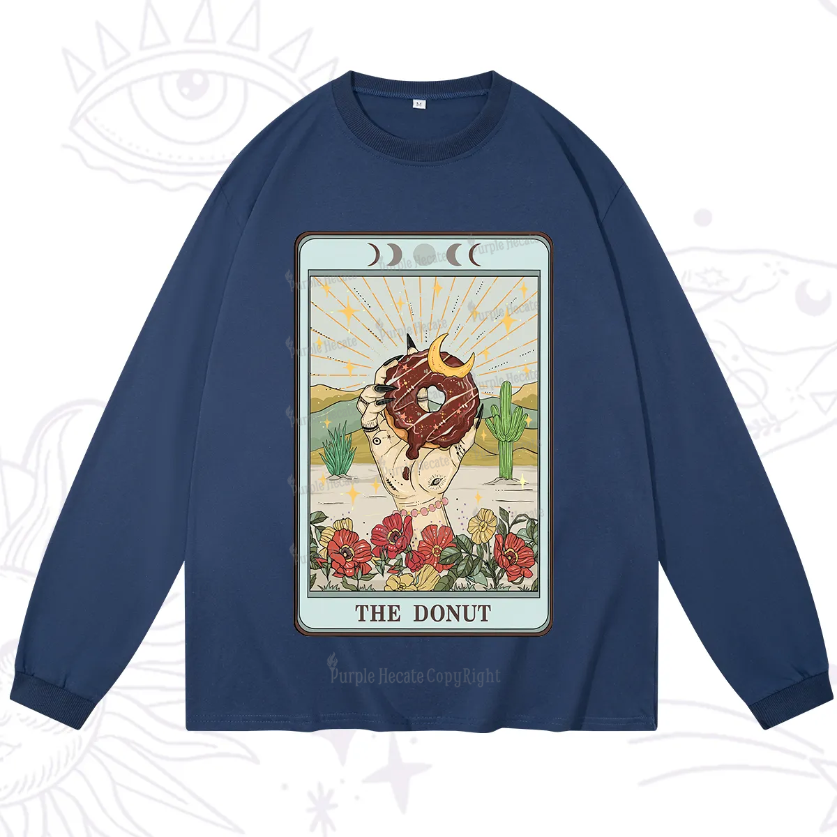 Purplehecate The Donut Tarot Long Sleeve T-Shirt
