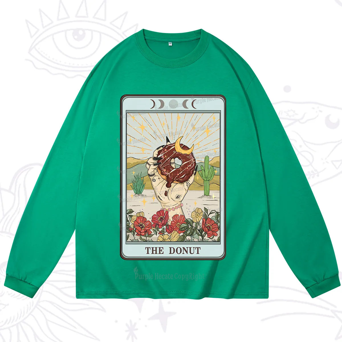 Purplehecate The Donut Tarot Long Sleeve T-Shirt
