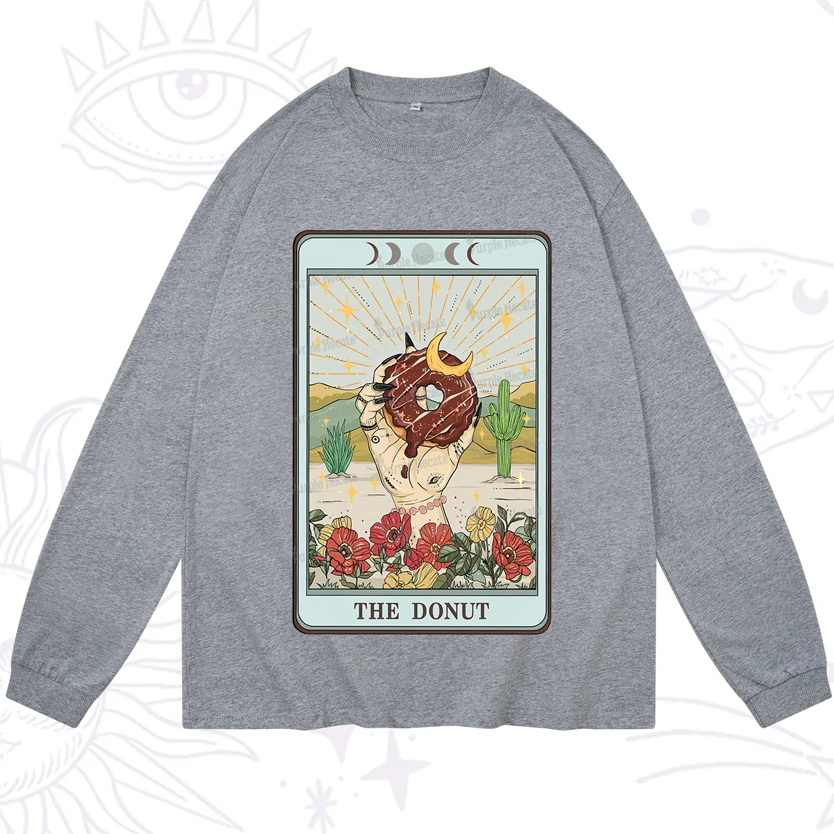 Purplehecate The Donut Tarot Long Sleeve T-Shirt
