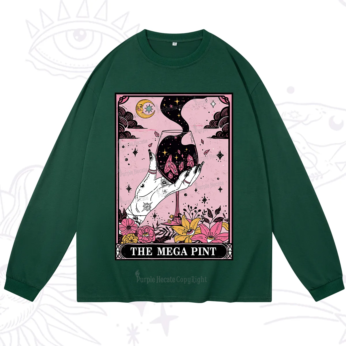 Purplehecate The Mega Pint Tarot Card Long Sleeve T-Shirt