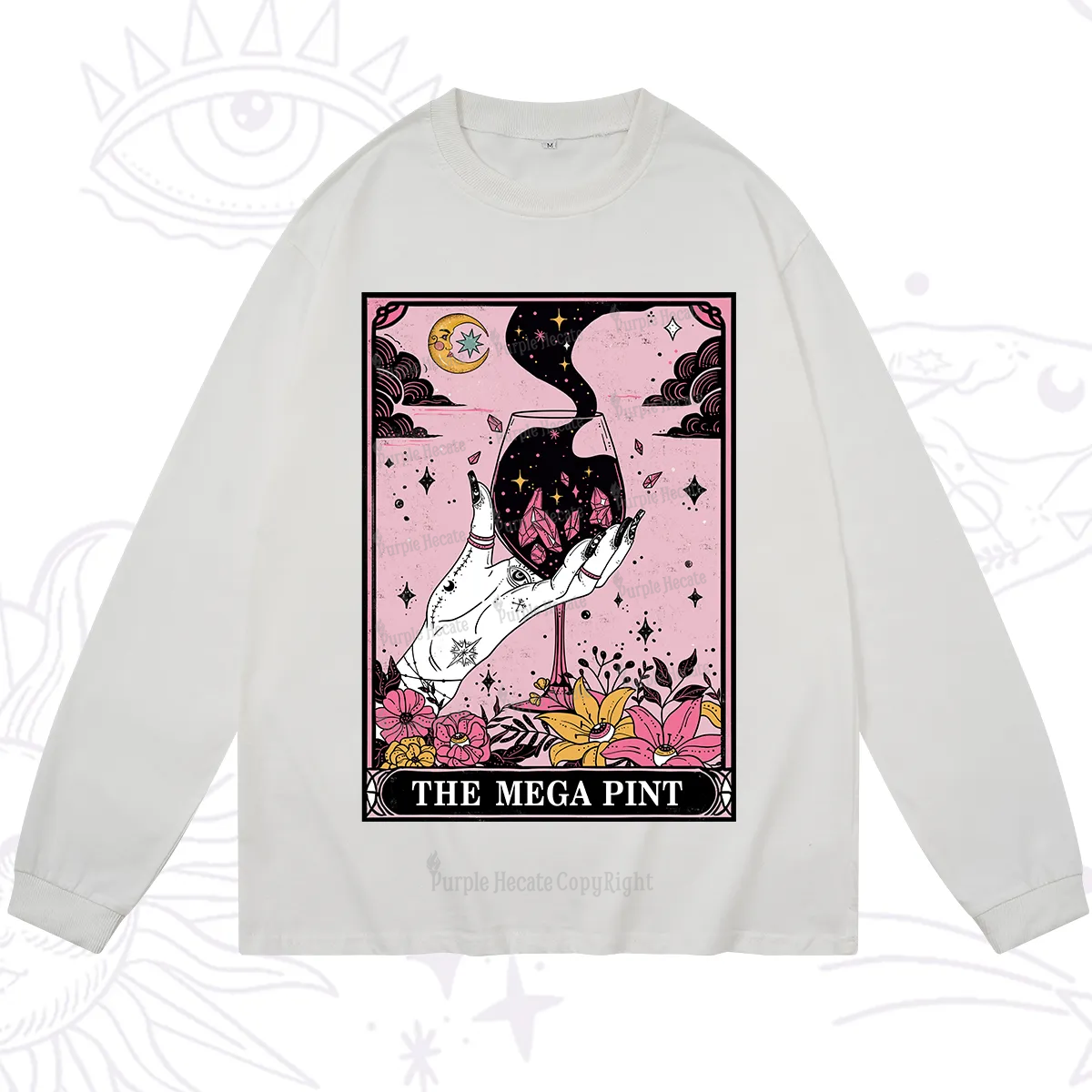 Purplehecate The Mega Pint Tarot Card Long Sleeve T-Shirt