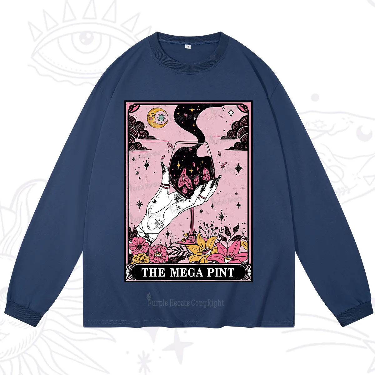 Purplehecate The Mega Pint Tarot Card Long Sleeve T-Shirt