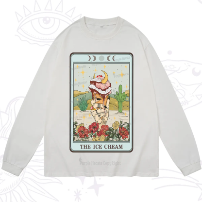 Purplehecate The Ice Cream Tarot Long Sleeve T-Shirt