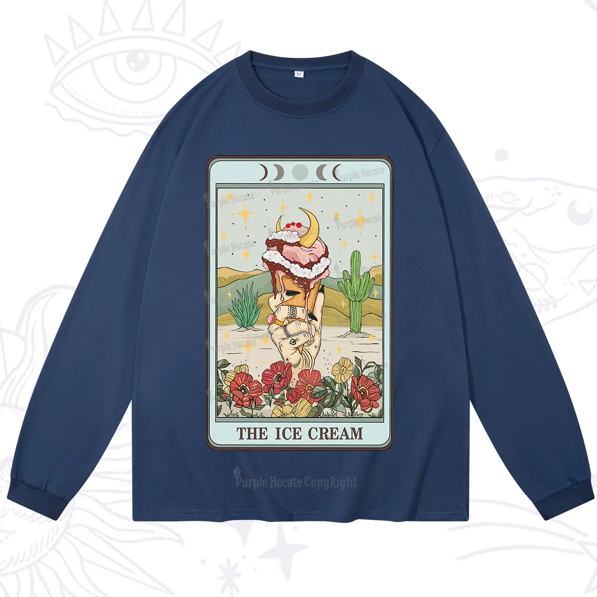 Purplehecate The Ice Cream Tarot Long Sleeve T-Shirt