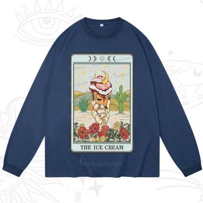 Purplehecate The Ice Cream Tarot Long Sleeve T-Shirt