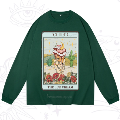 Purplehecate The Ice Cream Tarot Long Sleeve T-Shirt