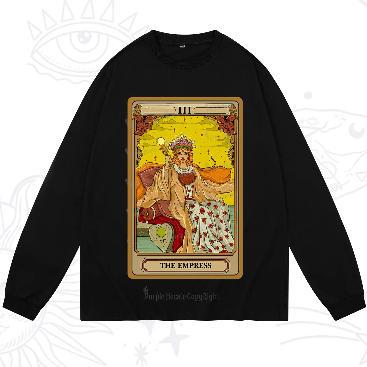 Purplehecate The Empress Tarot Long Sleeve T-Shirt