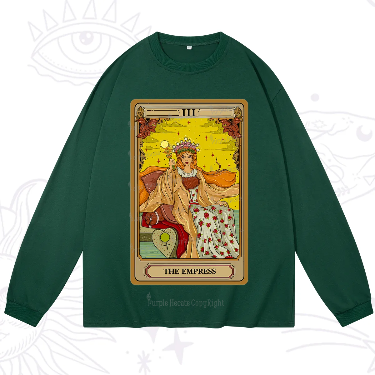 Purplehecate The Empress Tarot Long Sleeve T-Shirt
