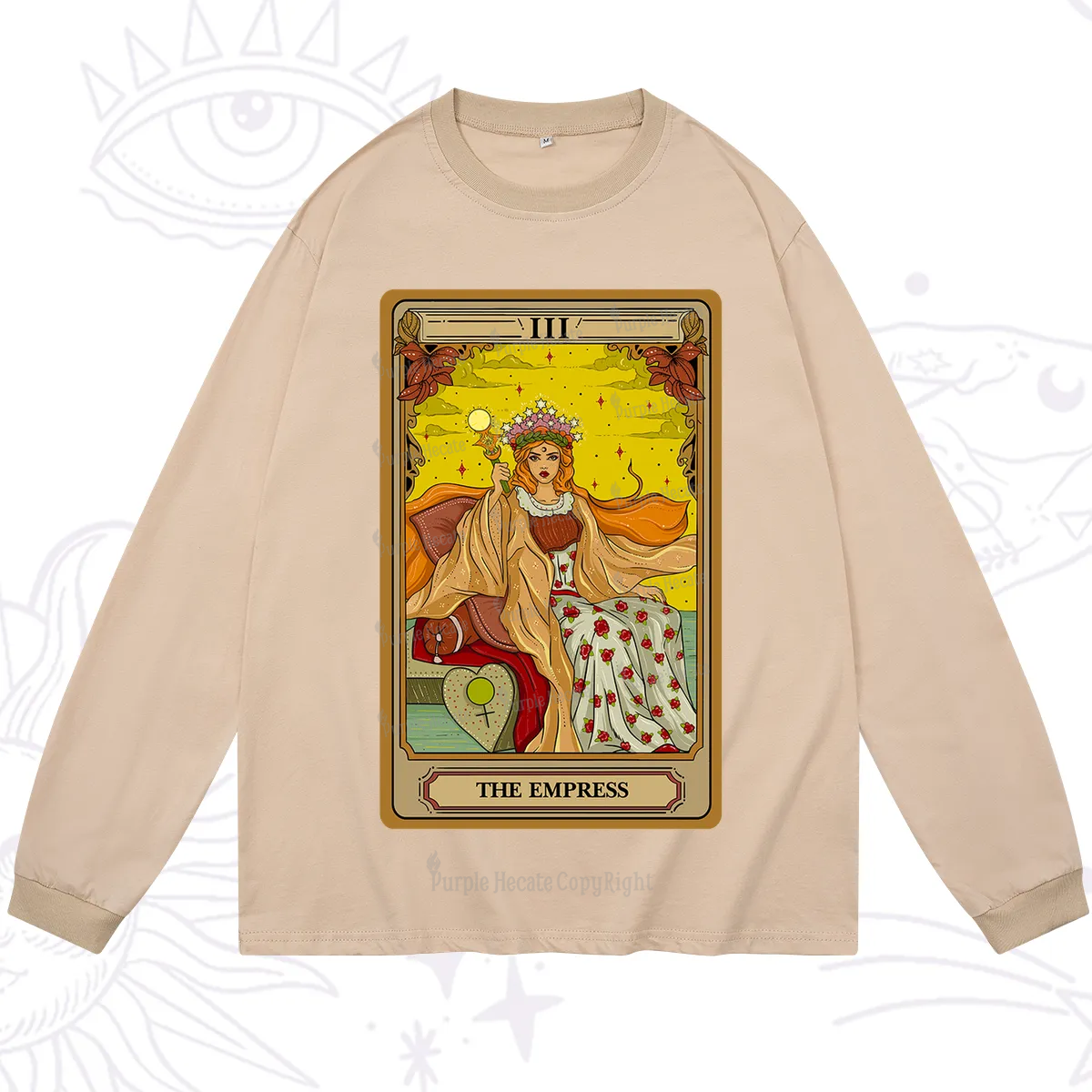 Purplehecate The Empress Tarot Long Sleeve T-Shirt