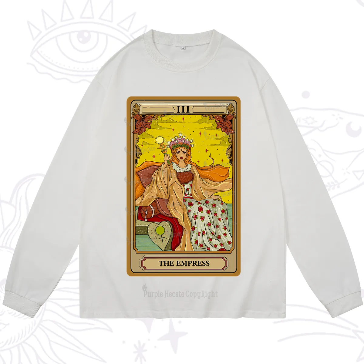 Purplehecate The Empress Tarot Long Sleeve T-Shirt