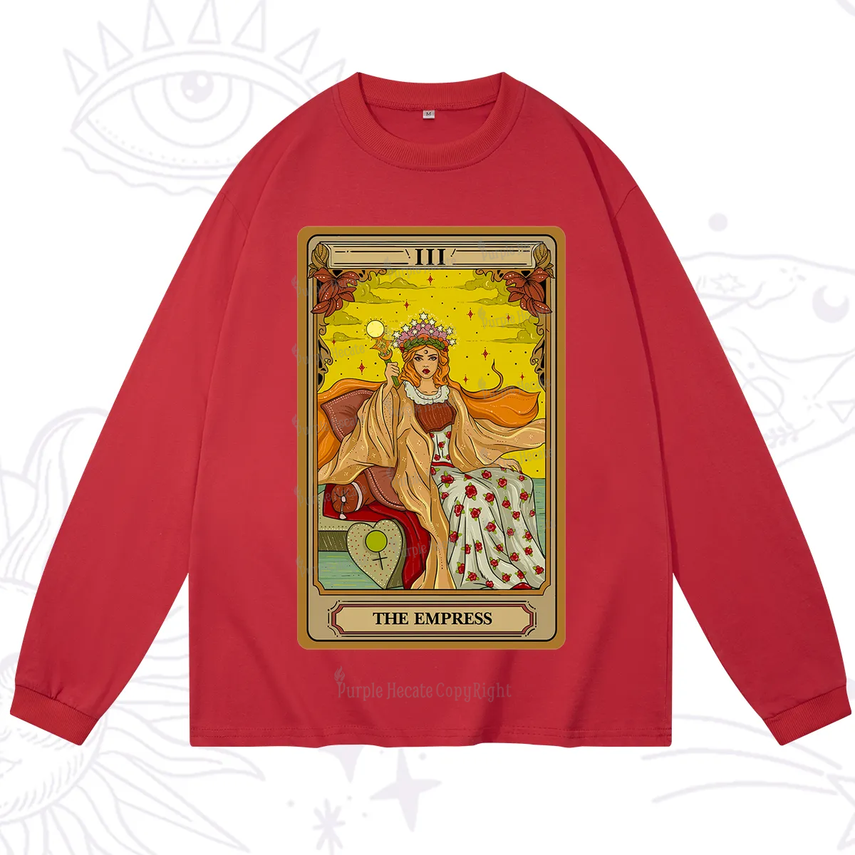 Purplehecate The Empress Tarot Long Sleeve T-Shirt
