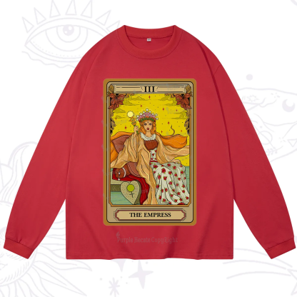 Purplehecate The Empress Tarot Long Sleeve T-Shirt