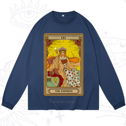 Purplehecate The Empress Tarot Long Sleeve T-Shirt