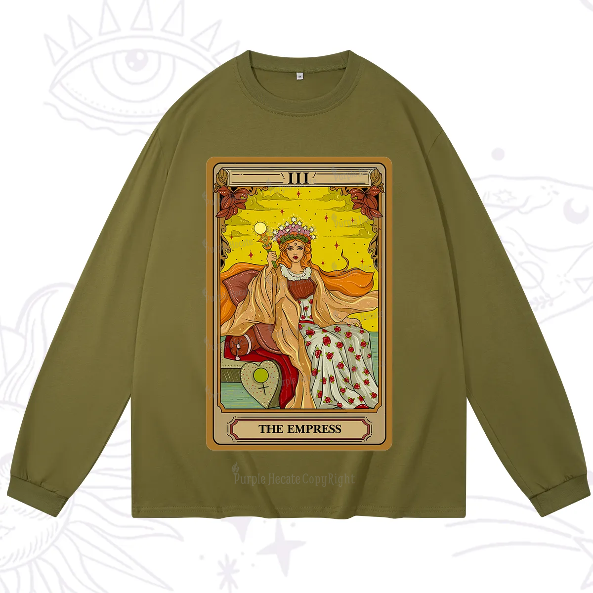 Purplehecate The Empress Tarot Long Sleeve T-Shirt