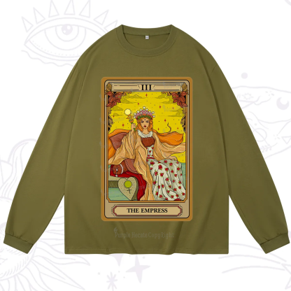 Purplehecate The Empress Tarot Long Sleeve T-Shirt