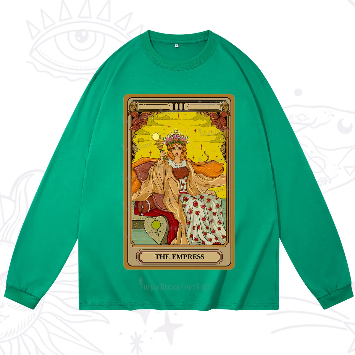 Purplehecate The Empress Tarot Long Sleeve T-Shirt