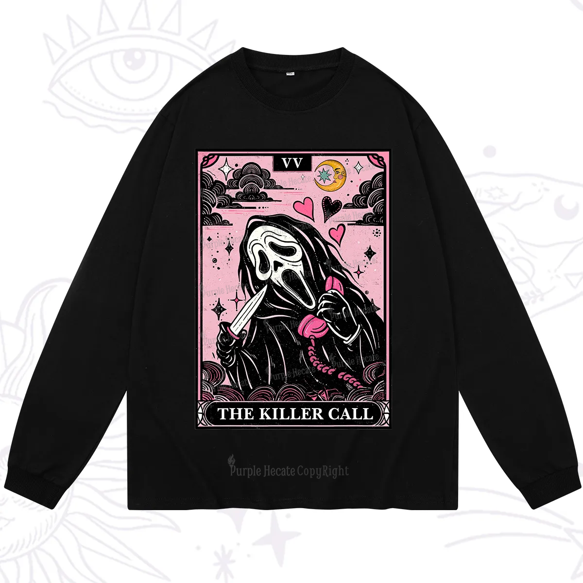 Purplehecate The Killer Call Tarot Long Sleeve T-Shirt