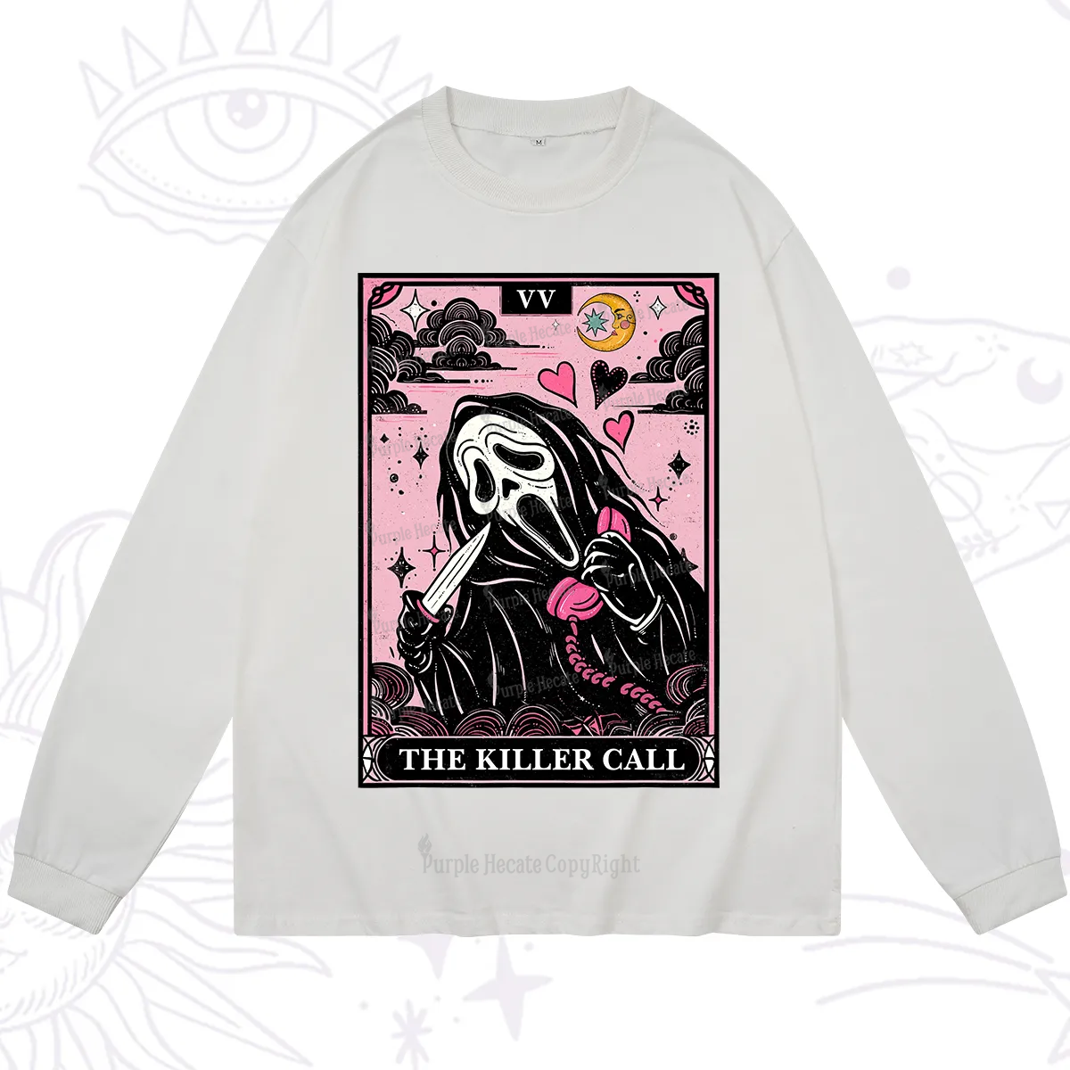 Purplehecate The Killer Call Tarot Long Sleeve T-Shirt