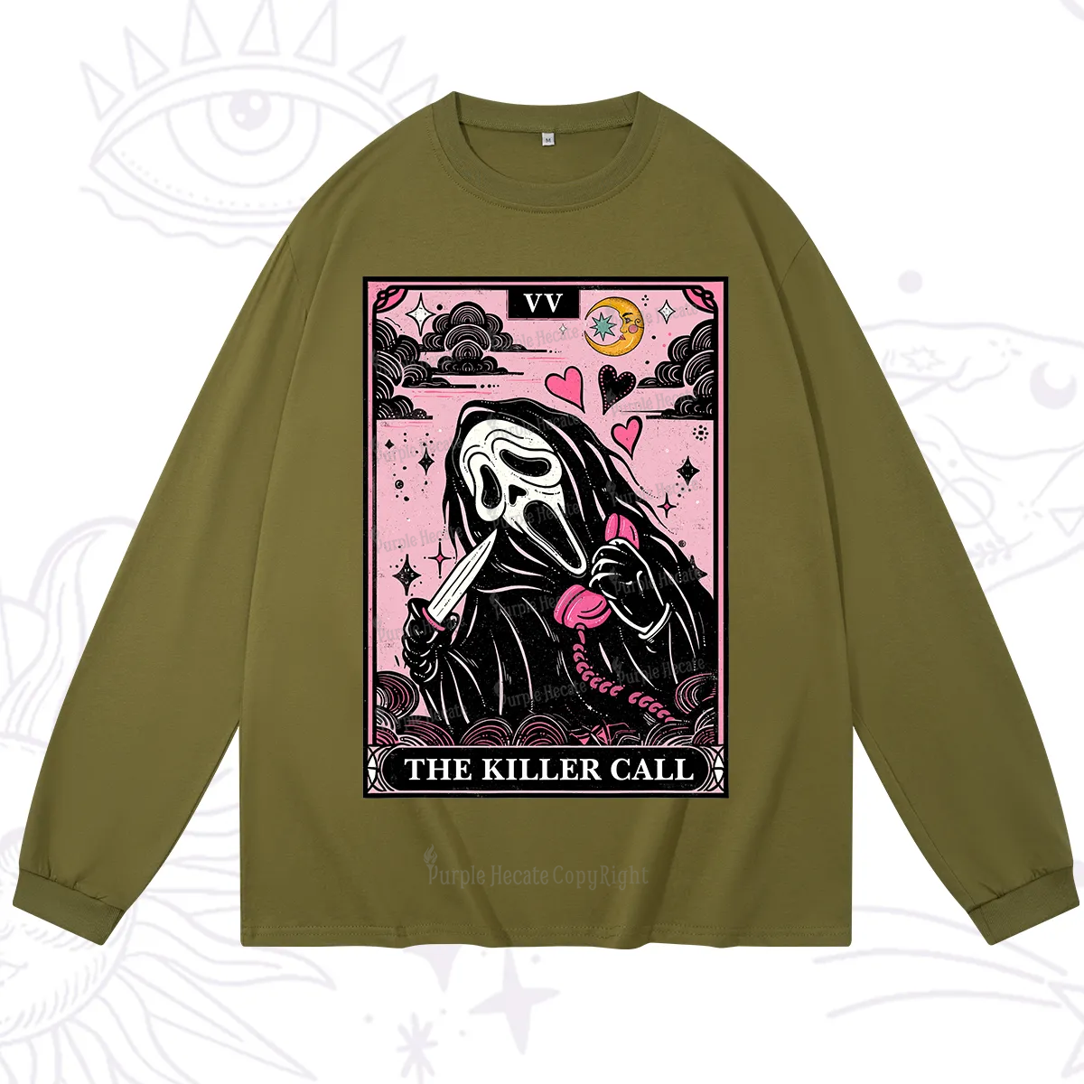 Purplehecate The Killer Call Tarot Long Sleeve T-Shirt