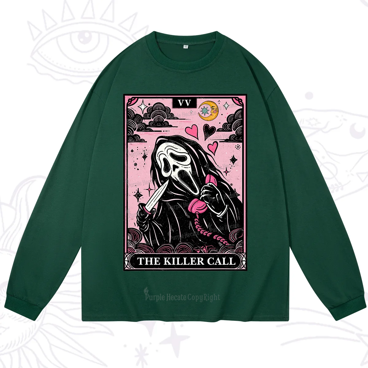 Purplehecate The Killer Call Tarot Long Sleeve T-Shirt