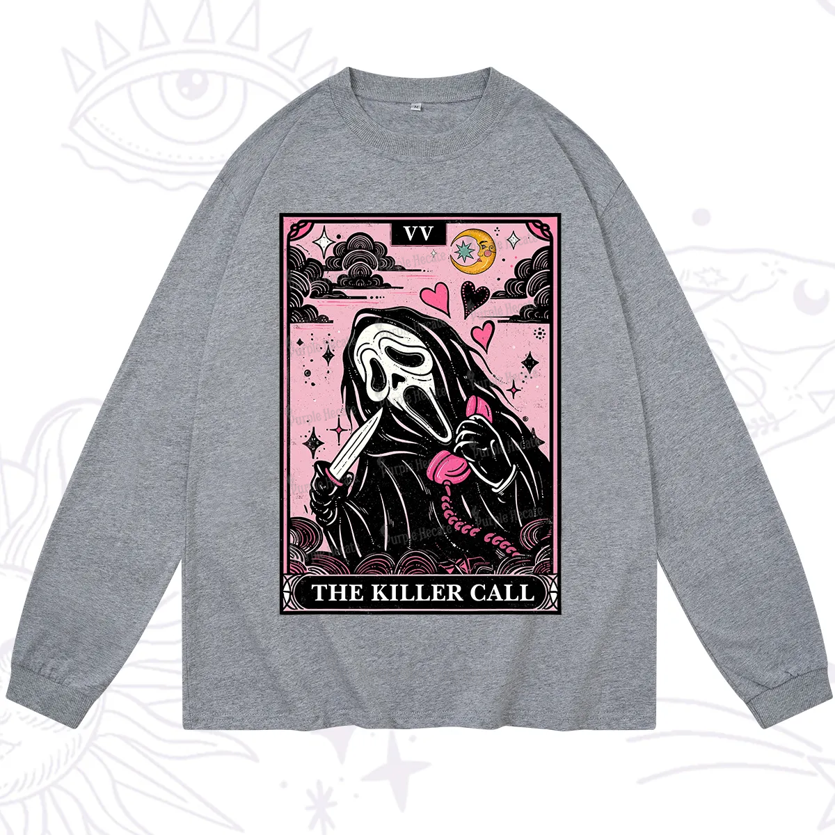 Purplehecate The Killer Call Tarot Long Sleeve T-Shirt