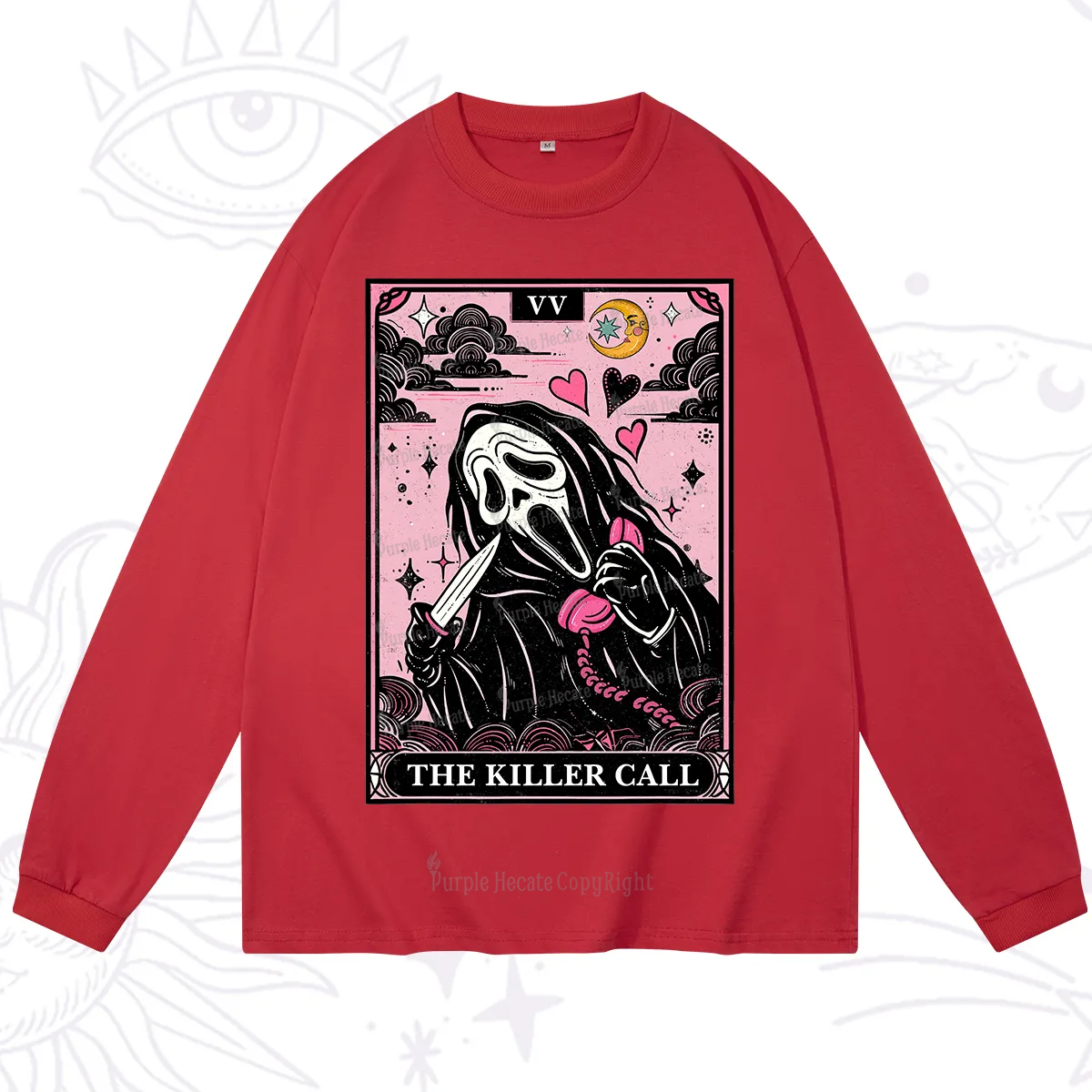 Purplehecate The Killer Call Tarot Long Sleeve T-Shirt