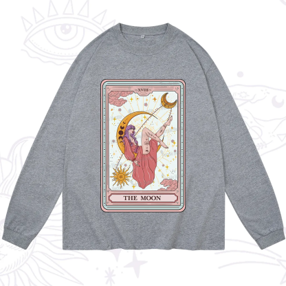 Purplehecate The Moon Tarot Long Sleeve T-Shirt