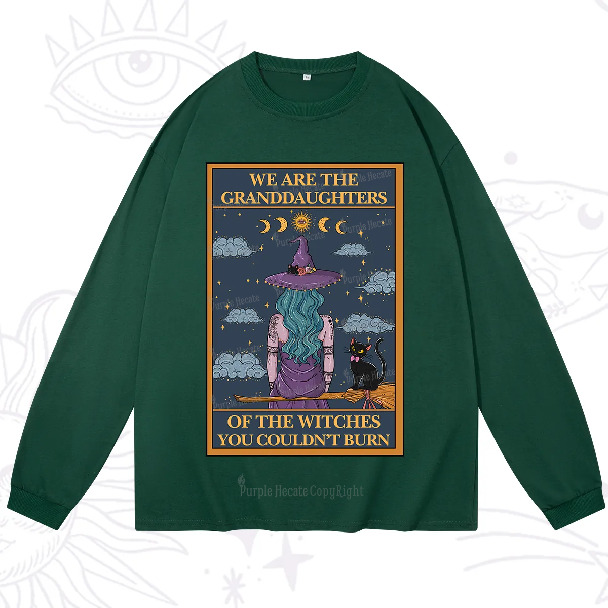 Purplehecate The Witches You Couldn't Burn Oracle Card Long Sleeve T-Shirt