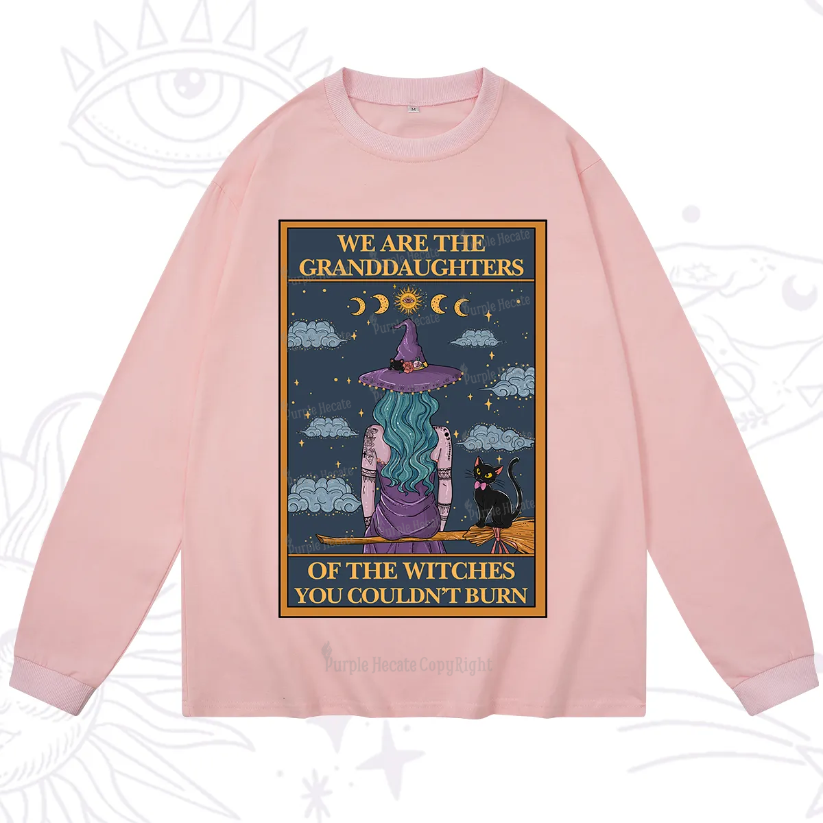 Purplehecate The Witches You Couldn't Burn Oracle Card Long Sleeve T-Shirt